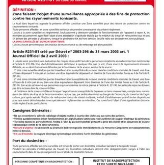 Panneau ZONE SURVEILLÉE (A0327)