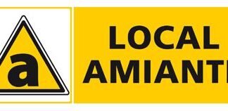 Panneau DANGER LOCAL AMIANTE (C1248)