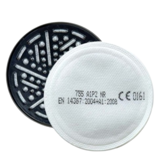 Masque respiratoire filtrant FFP2 sans valve DM171N protection poussières